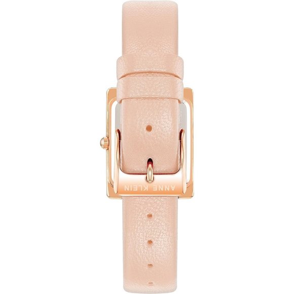 Women's Gold Tone Leather Strap Water Resistant Quartz Movement Watch - Picture 3 of 5